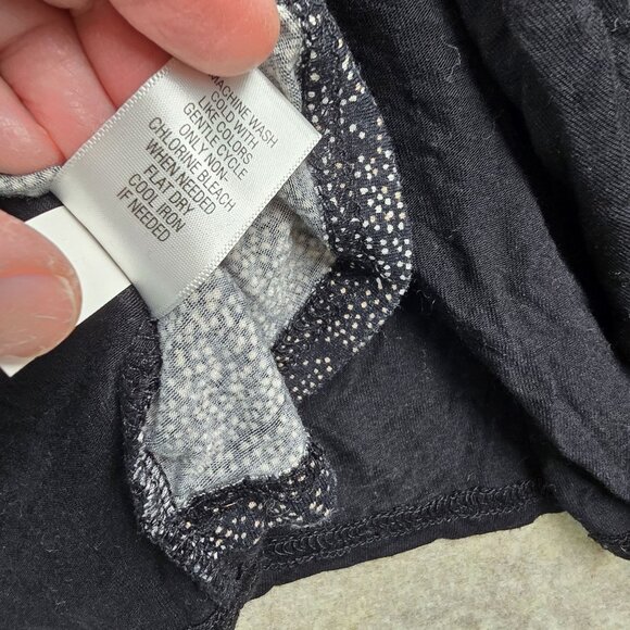 Croft & Barrow Petite Black Open-Front Cardigan PS - Picture 5 of 7